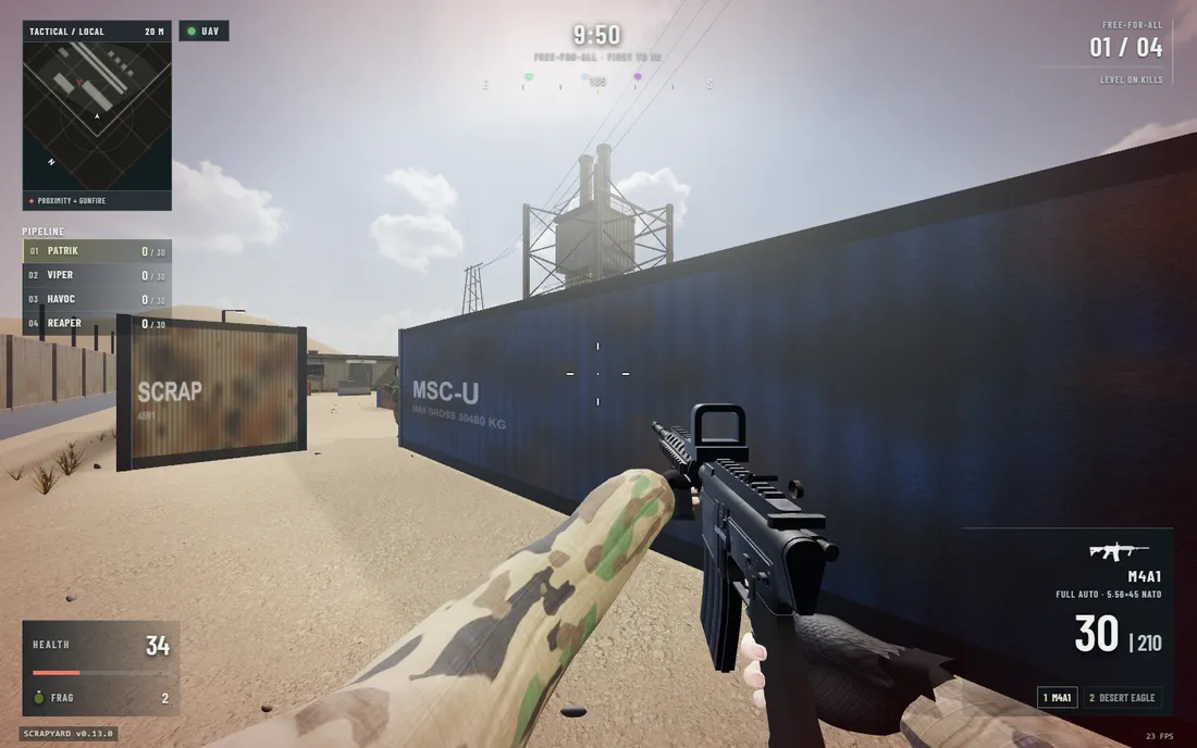 Scrapyard, screenshot